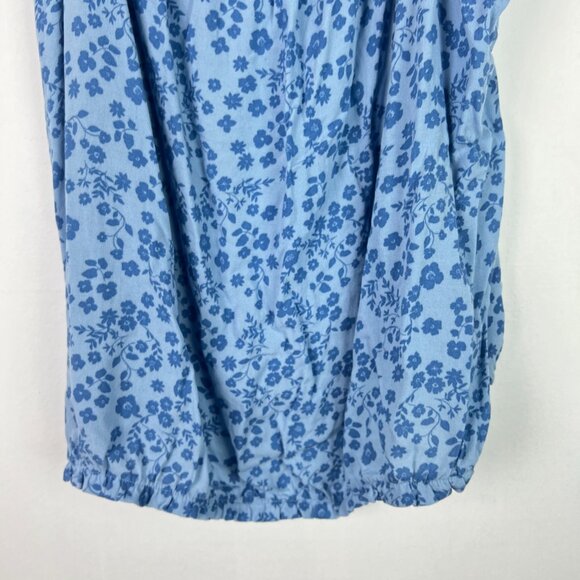 NWOT Stitch Fix The General Good Floral Blouson Peasant Top Blue Size Medium NEW - Picture 4 of 10